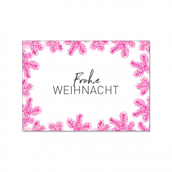 Postkarte quer, Frohe Weihnacht